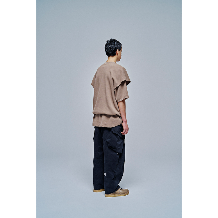 THE LINKED WAFFLE S/S LAYERED TEE