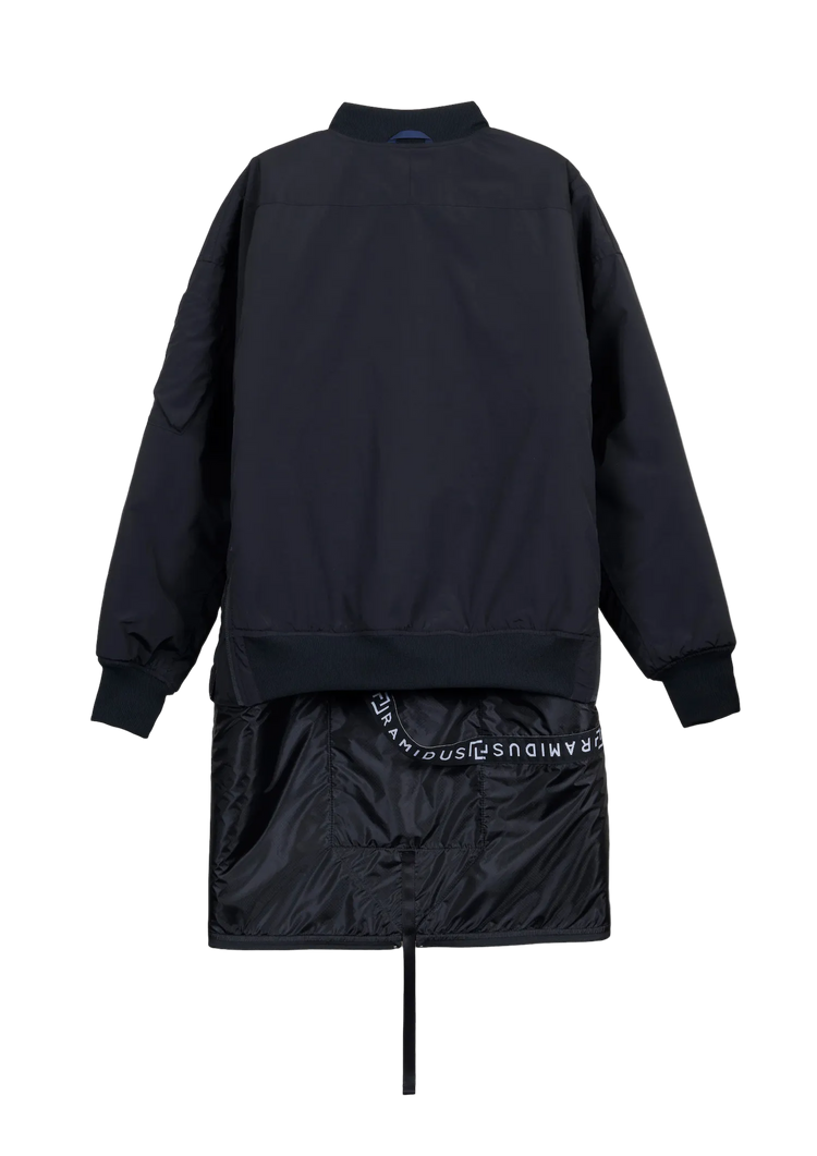 Poliquant - THE REVERSIBLE BOMBER JACKET ADJUSTED VERSATILE TOTE BAG FEATURED RAMIDUS (BLACK)