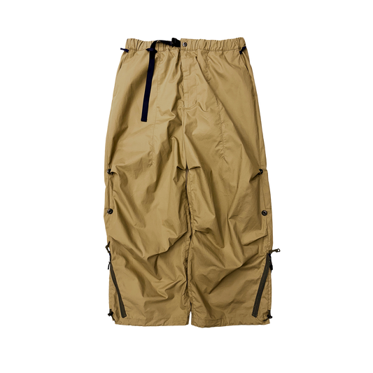 THE CHANGING LENGTH/HEM WIDE ZIP UP TUCKED PANTS