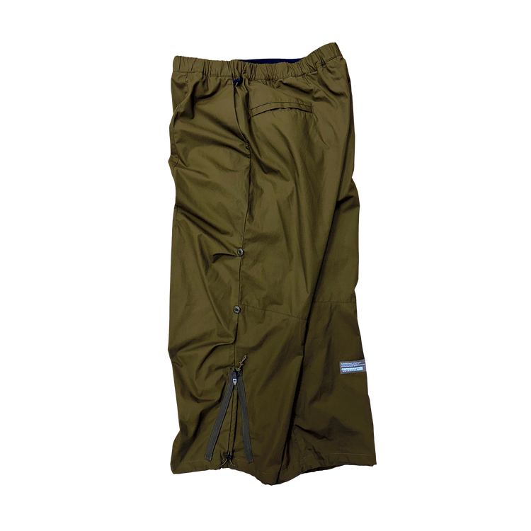 THE CHANGING LENGTH/HEM WIDE ZIP UP TUCKED PANTS