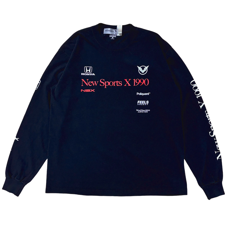 THE NEW SPORTS X 1990 L/S TEE // LIMITED EDITION SPECIAL（BLACK）