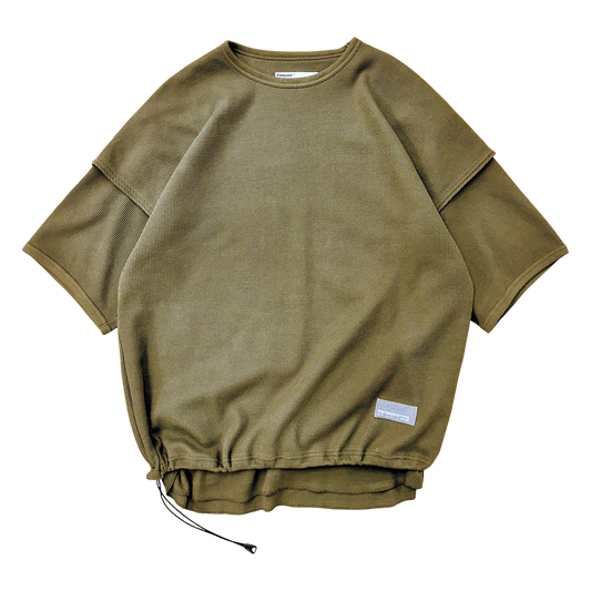 THE LINKED WAFFLE S/S LAYERED TEE