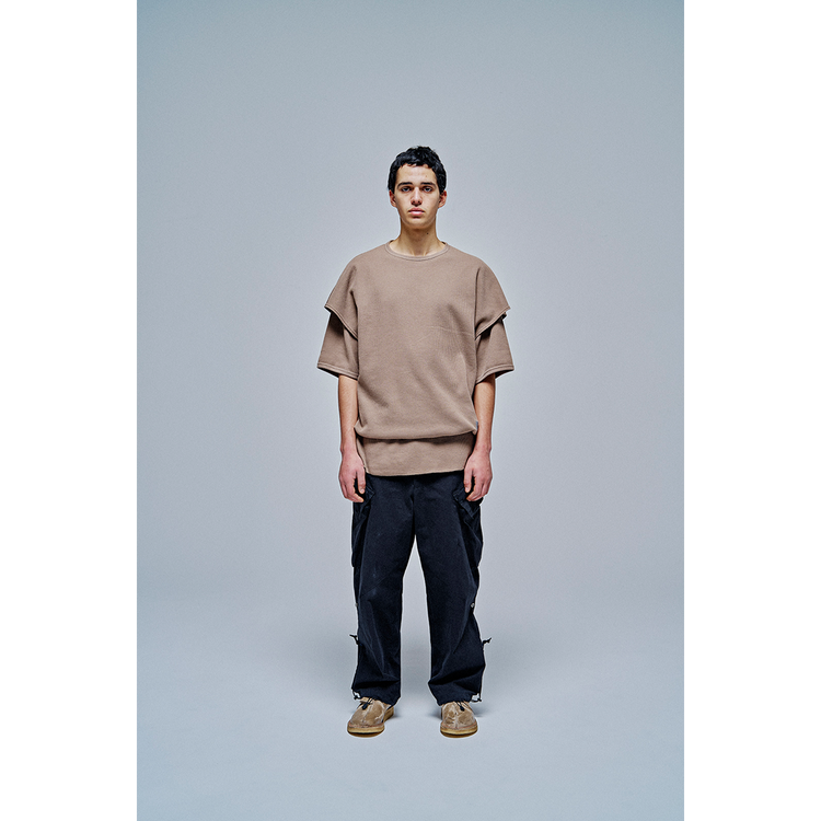THE LINKED WAFFLE S/S LAYERED TEE