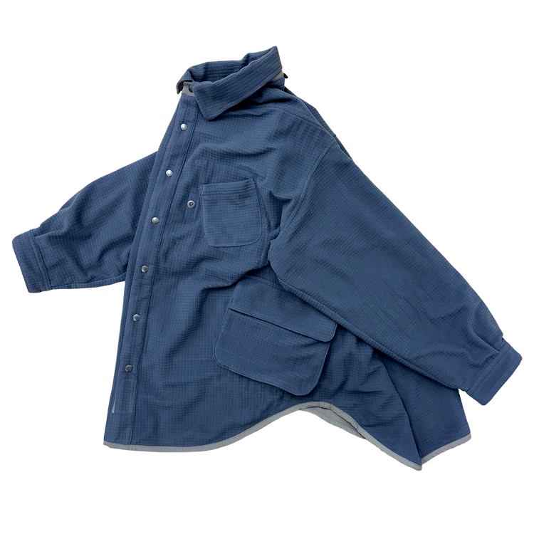 THE REVERSIBLE BLOCK-FLEECE SHIRT JACKET