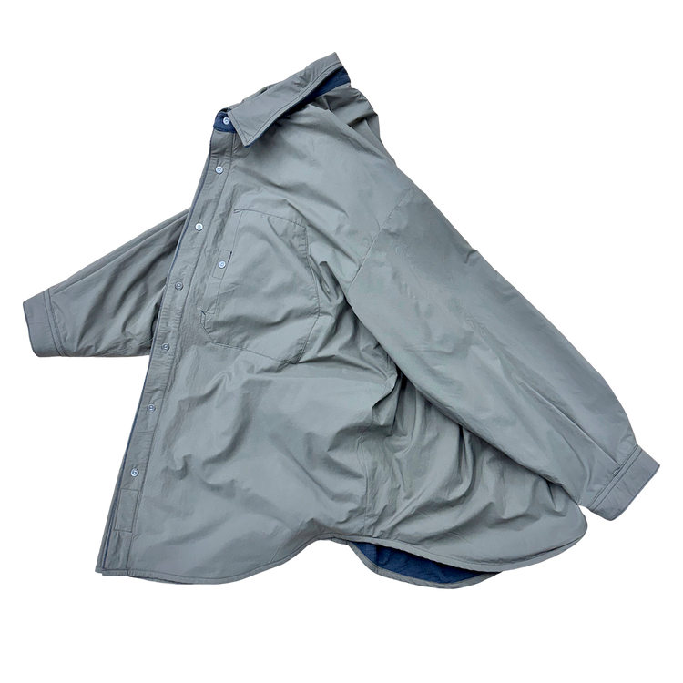 THE REVERSIBLE BLOCK-FLEECE SHIRT JACKET
