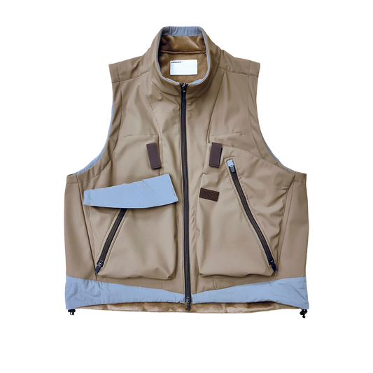 THE MULTIPLE FUNCTIONS FLEECE BONDING VEST WITH PACKABLE