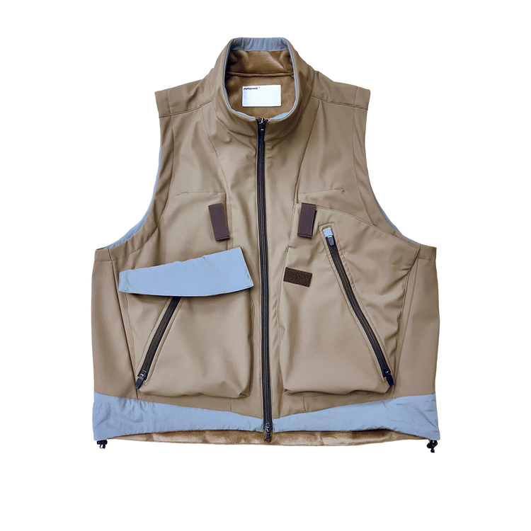 THE MULTIPLE FUNCTIONS FLEECE BONDING VEST WITH PACKABLE