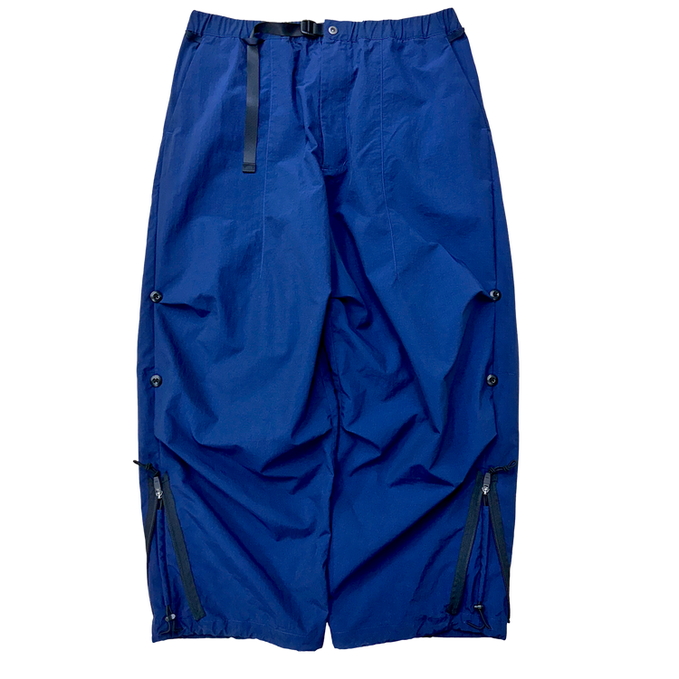 THE CHANGING LENGTH/HEM WIDE ZIP UP TUCKED PANTS