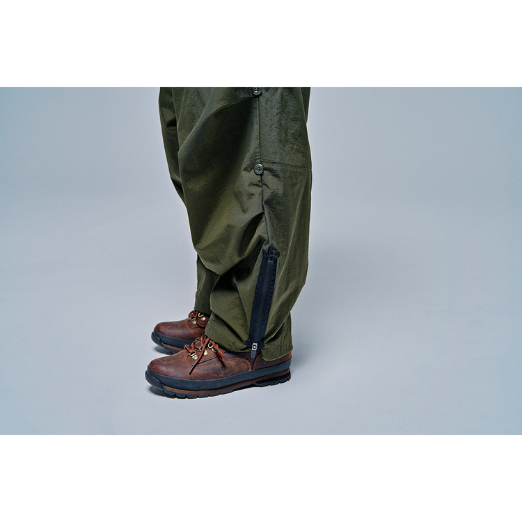 THE CHANGING LENGTH/HEM WIDE ZIP UP TUCKED PANTS